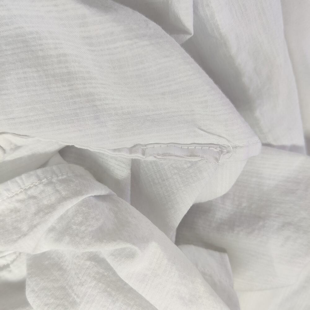 Everlane Tourist Oversized White Cotton Shirt XS Lightweight Button Up Travel - Picture 14 of 14